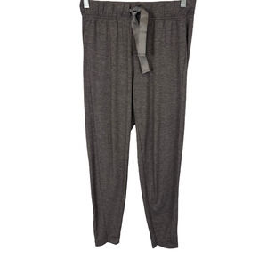 AnyBody SeaWool Jersey Lounge Pant with Tie Waist Heather Cocoa XX-Small Size